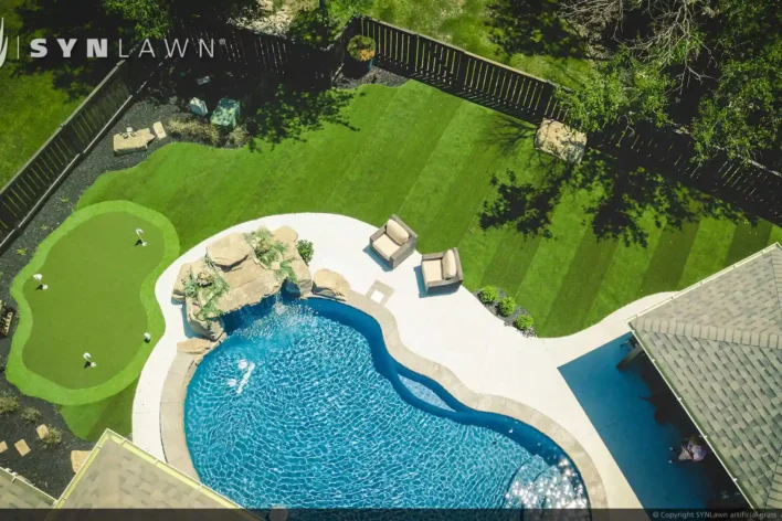 image of dream backyard using synlawn artificial grass