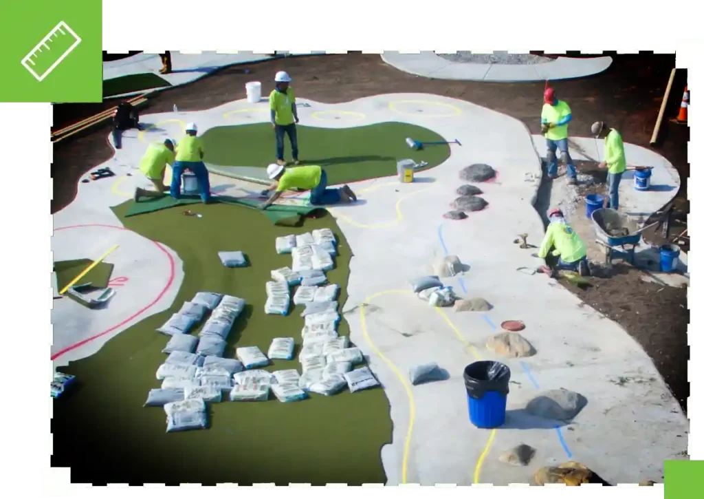 image of Golf Putting Green Construction by SYNLawn GreensMaster Certified Installers